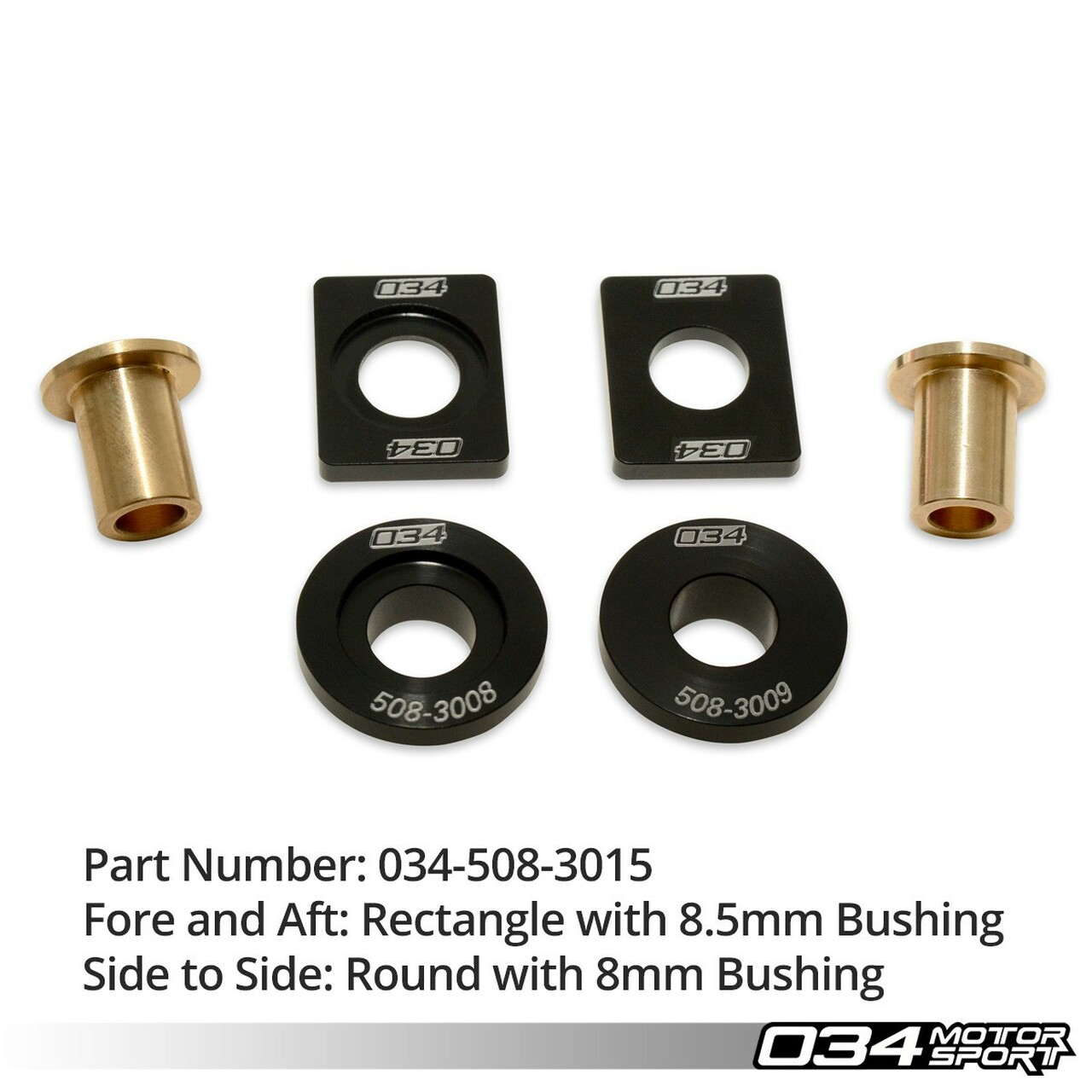 034Motorsport Billet Solid Shifter Bushing Kit - Ibiza 6J/6P 1.8TSI and 2.0TDI