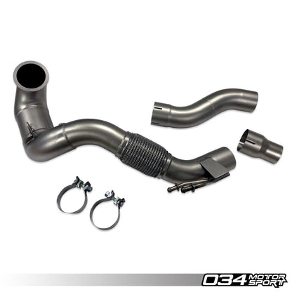 034Motorsport Cast Stainless Steel Performance Downpipe - A3 8V / Golf 7 GTI 2WD EA888 Gen 3 1.8T/2.0T