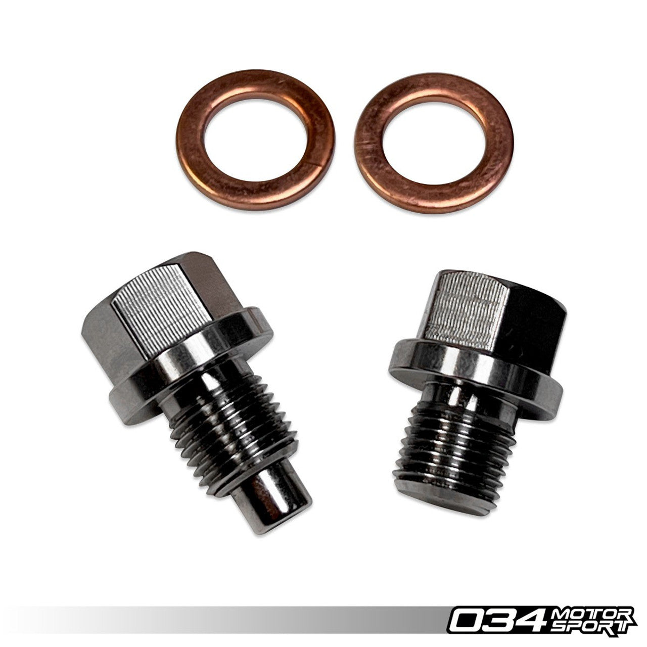 034Motorsport Rear Differential Magnetic Drain Plug Kit, 8J/8P/8V/8S/8Y Quattro Vehicles, Mk5/Mk6/Mk7/Mk8 4motion