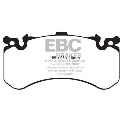 EBC Audi D4 C7 Redstuff Sport Front Brake Pads - Brembo Caliper (S6, S7 & S8) - Motorsport Calibrations