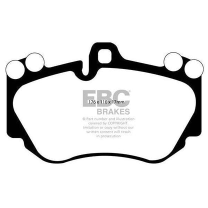 EBC Audi Lamborghini Redstuff Sport Front Brake Pads - Brembo Caliper (D3 A8 & Murcielago) - Motorsport Calibrations