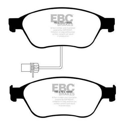 EBC Audi Volkswagen Redstuff Sport Front Brake Pads - ATE Caliper (D3 A8, C6 S6, D3 S8 & Phaeton) - Motorsport Calibrations