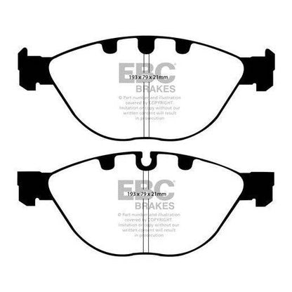 EBC BMW E60 E63 E65 Redstuff Sport Front Brake Pads - ATE Caliper (Inc. 535i, 635i, 745i & 760i) - Motorsport Calibrations