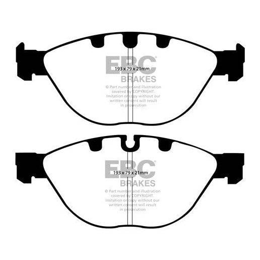 EBC BMW E60 E63 E65 Redstuff Sport Front Brake Pads - ATE Caliper (Inc. 535i, 635i, 745i & 760i) - Motorsport Calibrations