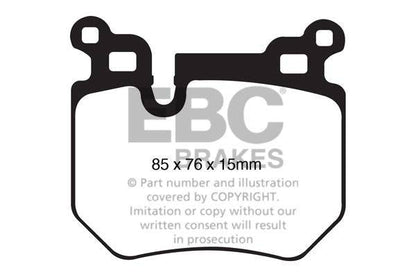 EBC BMW E82 E88 135i Redstuff Sport Rear Brake Pads - Motorsport Calibrations