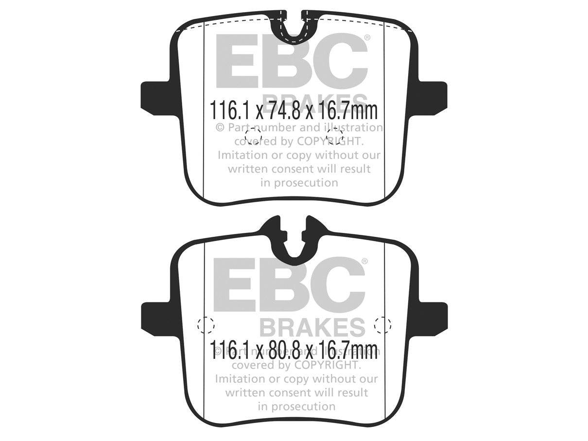 EBC BMW F90 M5 Redstuff Sport Rear Brake Pads - TRW Caliper - Motorsport Calibrations