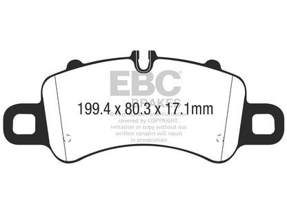 EBC Porsche 991/2 718 Redstuff Sport Front Brake Pads - Brembo Caliper (Inc. 911 Carrear, 911 Carrear 4, Boxster GTS & Cayman GTS) - Motorsport Calibrations