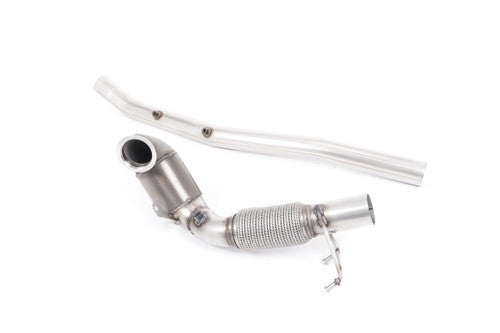 Large Bore Downpipe and Hi-Flow Sports Cat - 200 Cell Race High Flow Sports Cat and includes GPF Delete Section - T-Roc - R 2.0TSI 300ps (with OPF/GPF) - 2019 - 2021 - SSXVW515 - Dark Road Performance