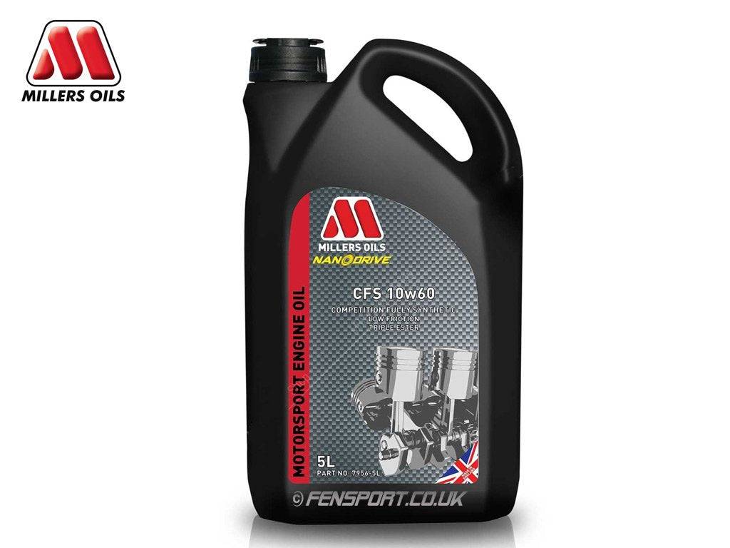 Millers - Fully Synthetic Engine Oil - CFS 10w60 - 5 Litre - Motorsport Calibrations