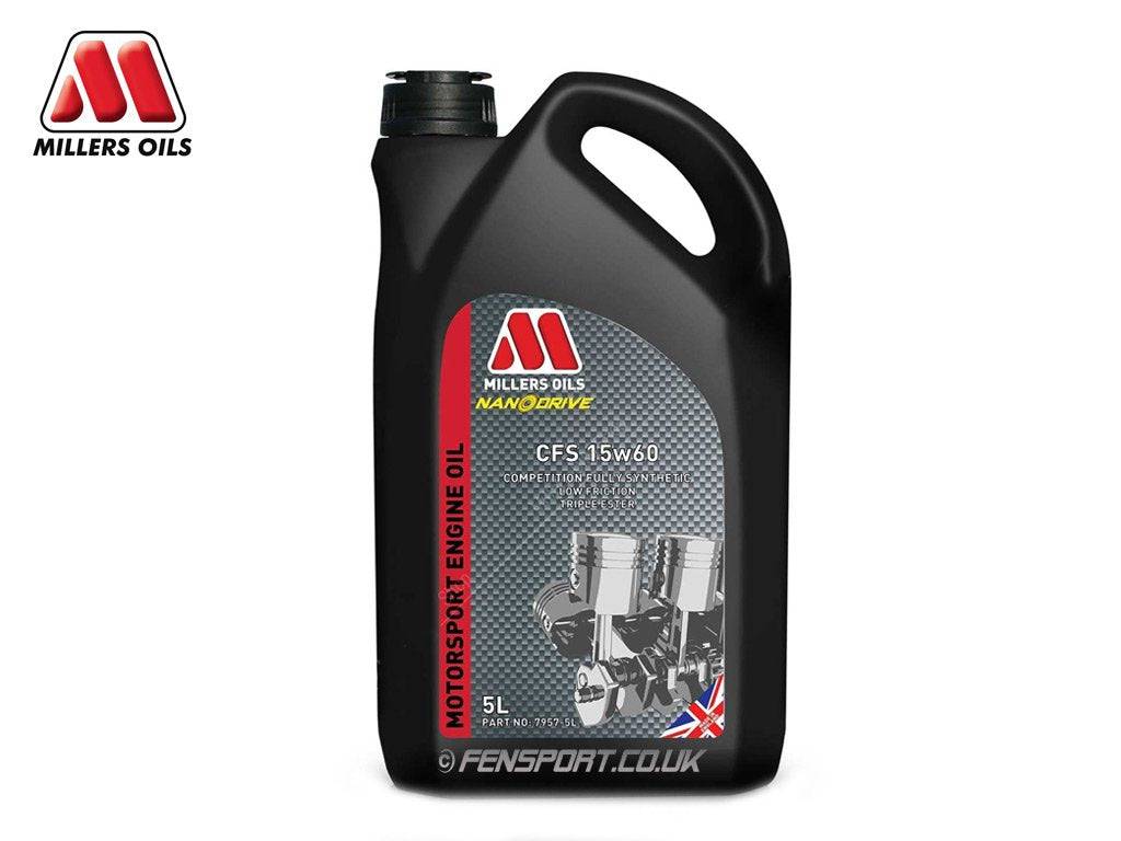 Millers - Fully Synthetic Engine Oil - CFS 15w60 - 5 Litre - Motorsport Calibrations