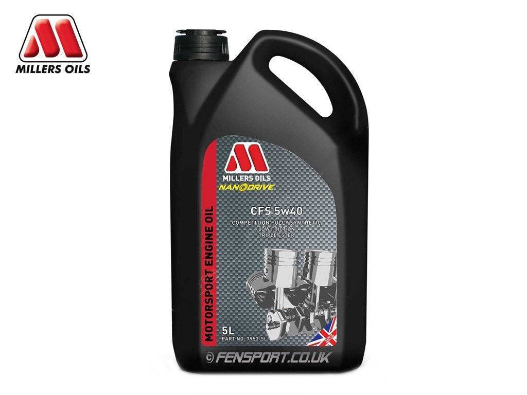 Millers - Fully Synthetic Engine Oil - CFS 5w40 - 5 Litre - Motorsport Calibrations