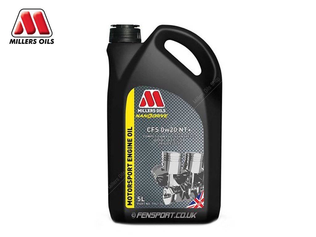 Millers - NanoDrive Fully Synthetic Engine Oil With Nano Tec - CFS 0w20 NT+ - 5 Litre - Motorsport Calibrations