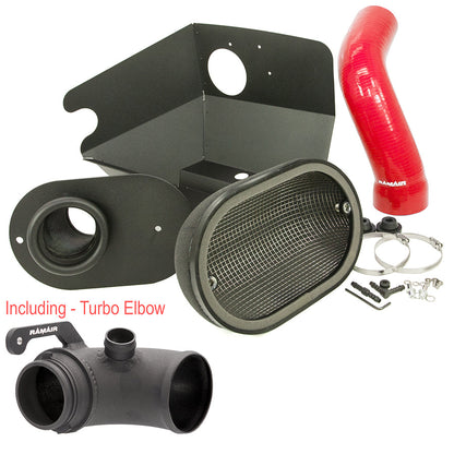 Ramair Heat Shield Intake Kit – Turbo Elbow Included – Red Intake Hose – VW MK7 Golf GTI & R, Audi A3, S3 8V, Seat Leon Cupra 280 & Skoda Octavia VRS