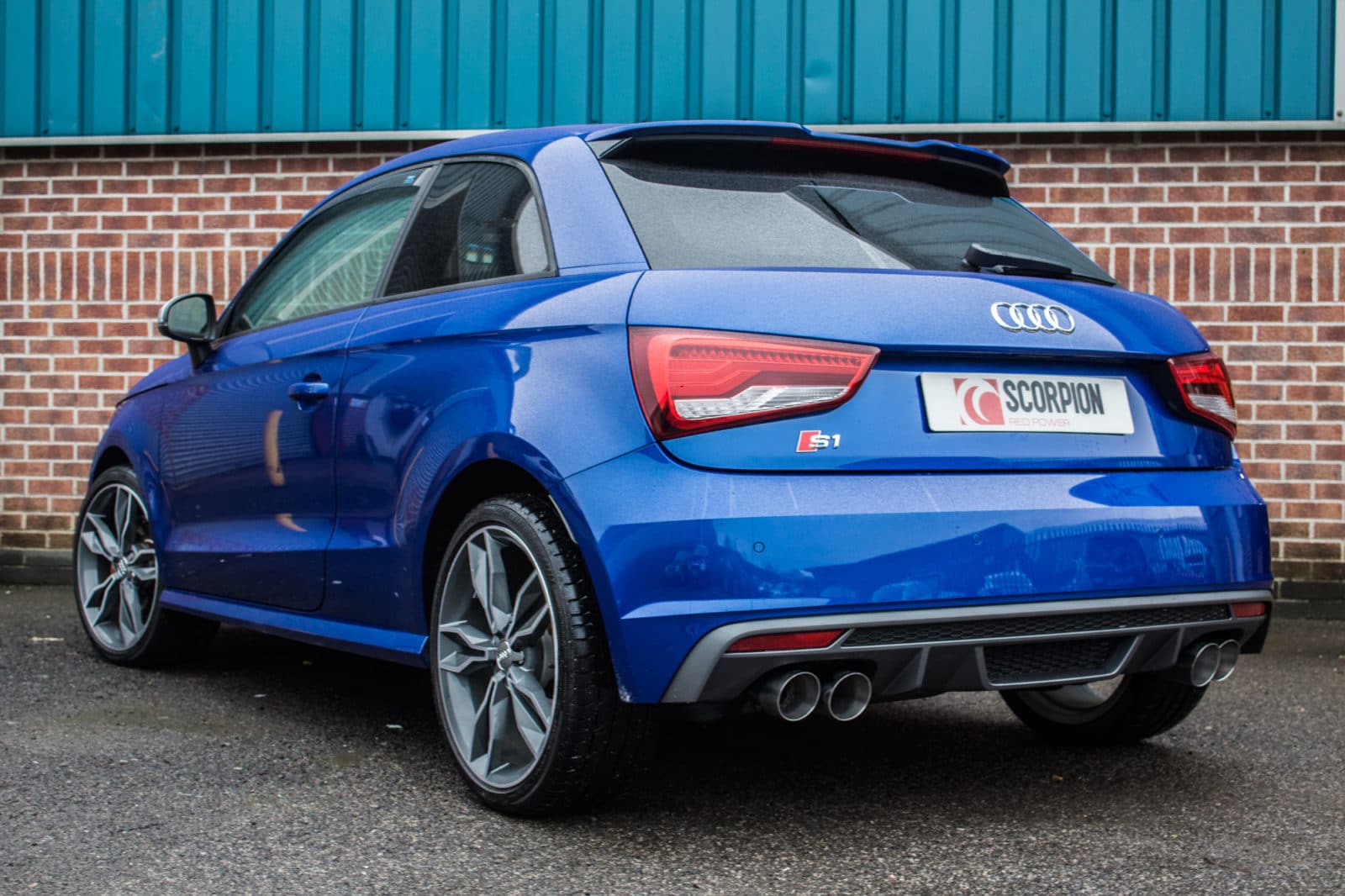 Scorpion Audi S1 2.0 TFSI Quattro (2014-2018) Cat-Back System with Electronic Valves - Dark Road Performance