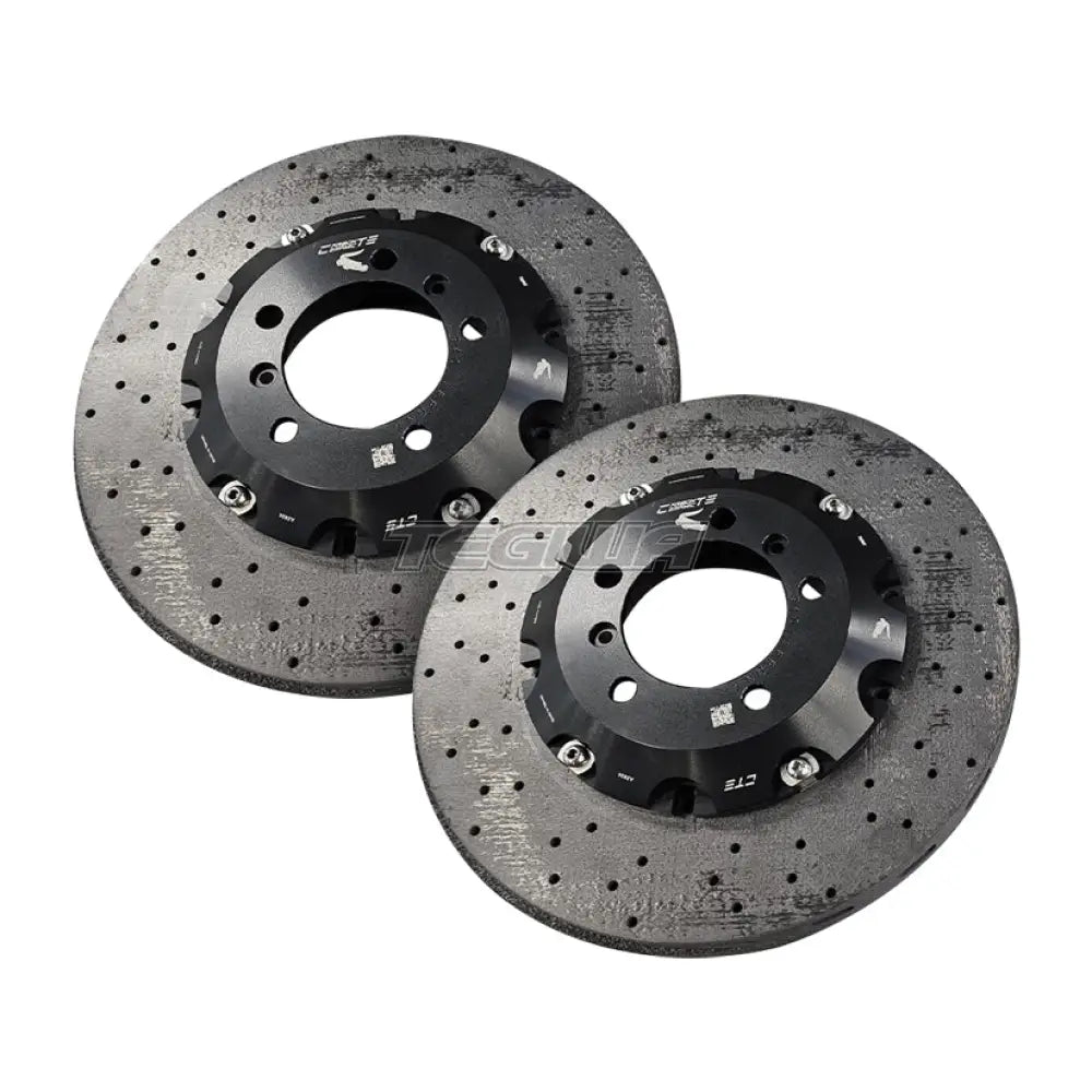 CTE Carbon Ceramic Brake Discs BMW F9X M8 with OE Carbon Ceramic Brakes