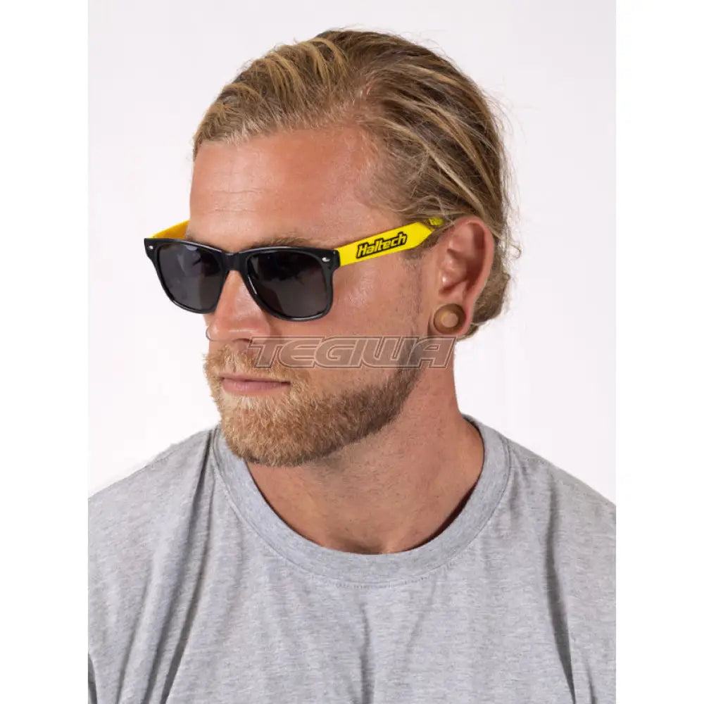 Haltech Sunglasses Black and Yellow