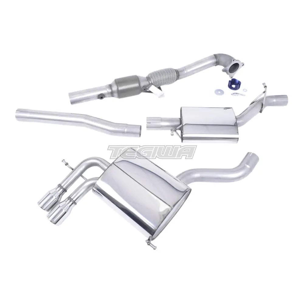 Milltek Audi A3 2.0T FSI quattro 5 door SportBack 2004-2012 Turbo-back including Hi-Flow Sports Cat Exhaust