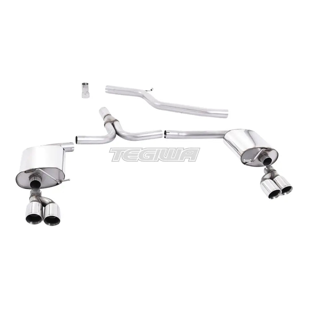 Milltek Audi A4 2.0 TDi B8 140PS / 177PS 2WD Saloon and Avant (S line models only) 2009-2011 Cat-back Exhaust