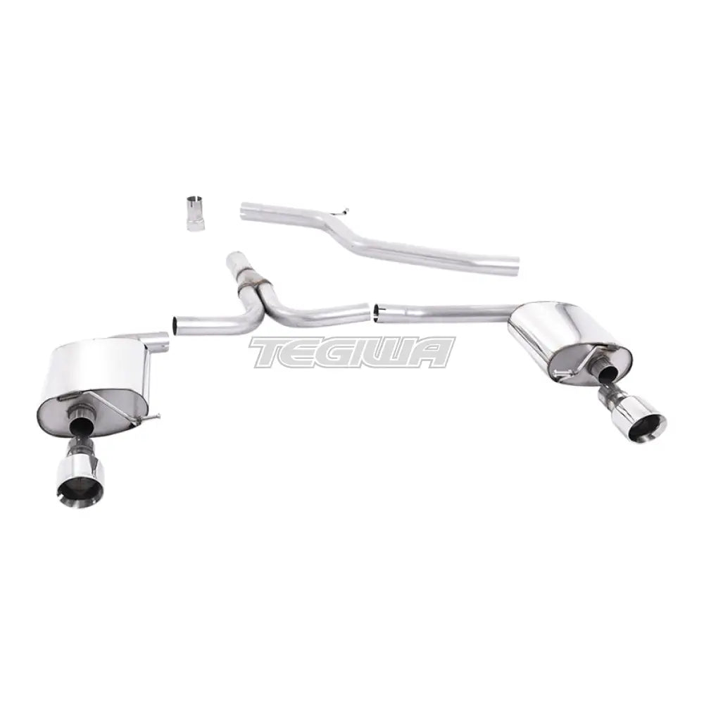 Milltek Audi A4 2.0 TDi B8 140PS / 177PS 2WD Saloon and Avant (S line models only) 2009-2011 Cat-back Exhaust