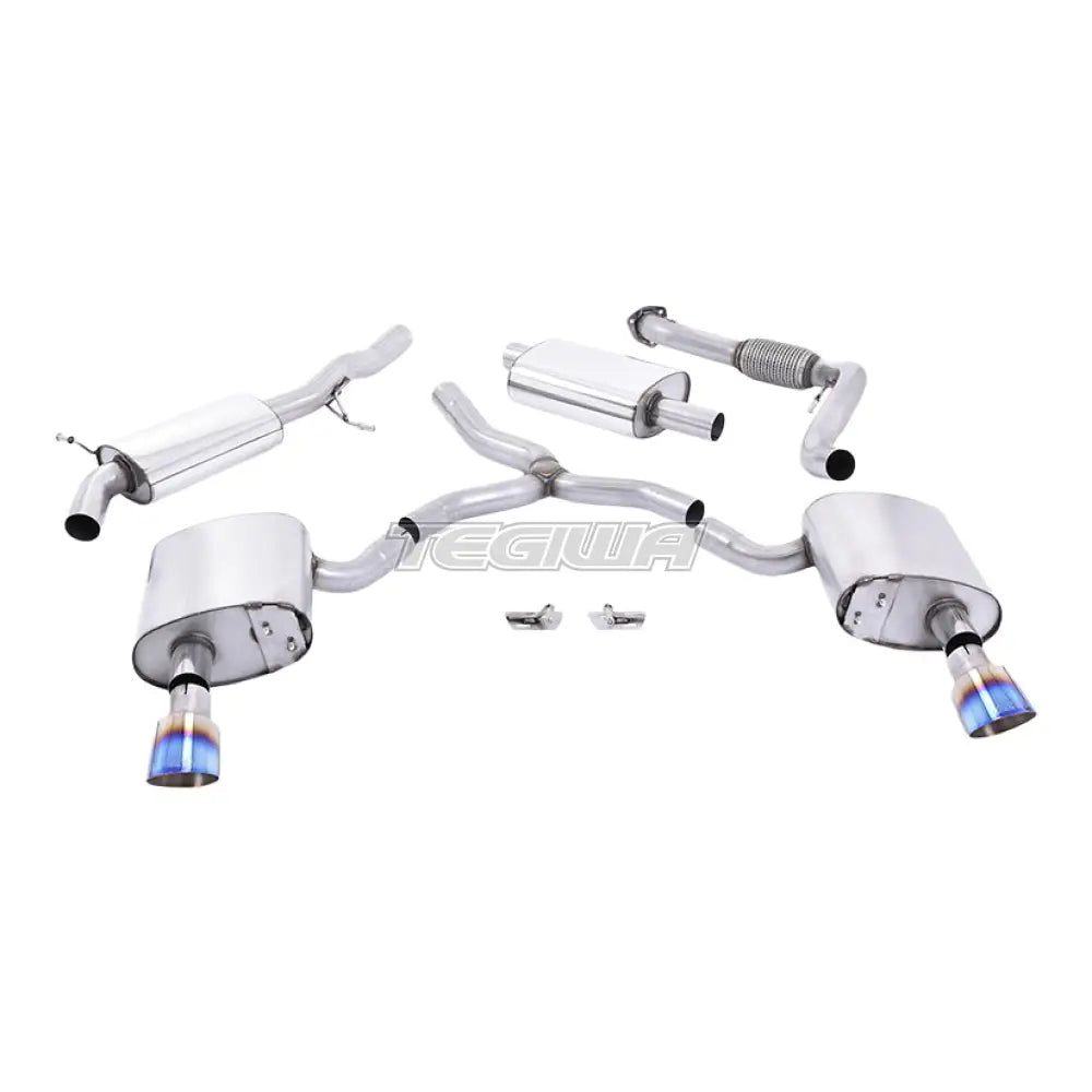 Milltek Audi A4 2.0 TFSI B9 Quattro Saloon & Avant (Non OPF/GPF Models & Without Brace Bars) 2016-2024 Cat Back Exhaust