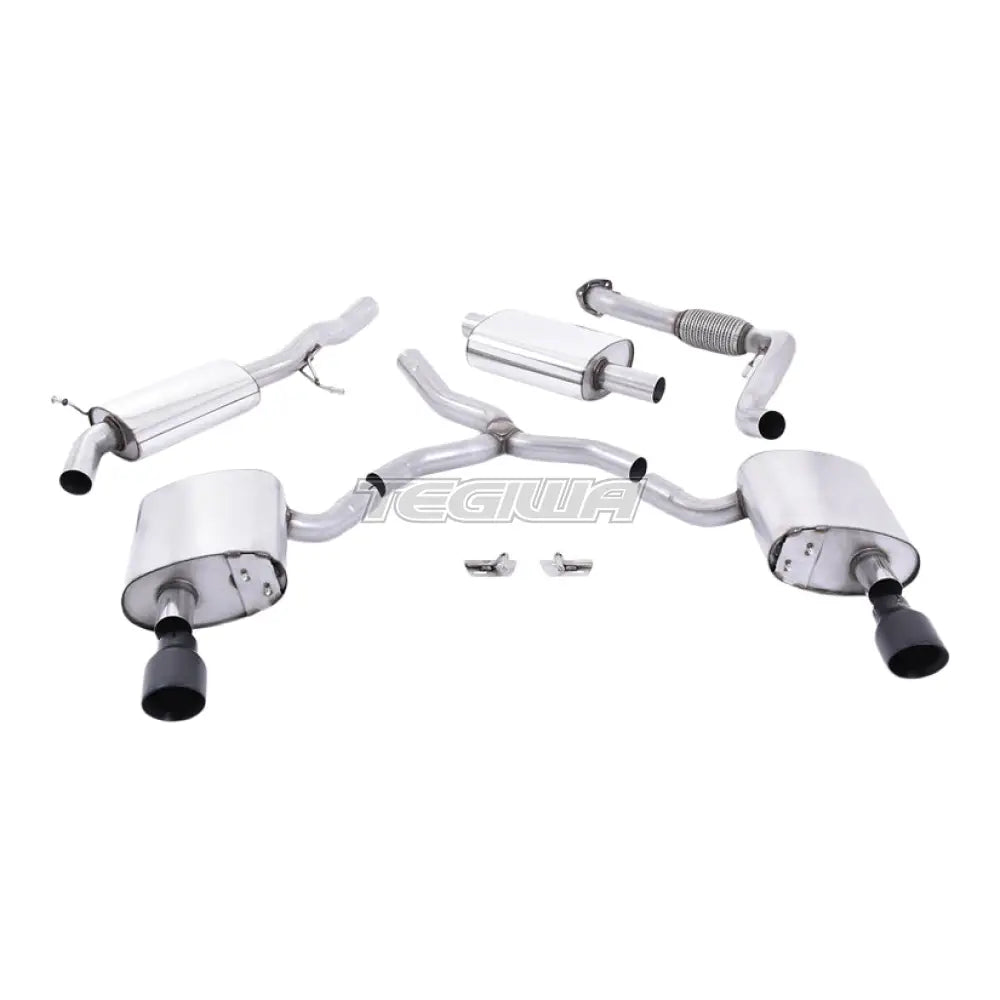 Milltek Audi A4 2.0 TFSI B9 Quattro Saloon & Avant (Non OPF/GPF Models & Without Brace Bars) 2016-2024 Cat Back Exhaust