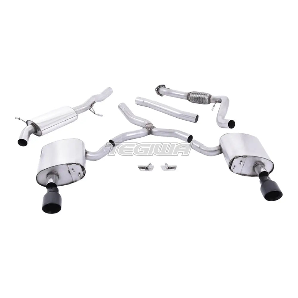 Milltek Audi A4 2.0 TFSI B9 Quattro Saloon & Avant (Non OPF/GPF Models & Without Brace Bars) 2016-2024 Cat Back Exhaust