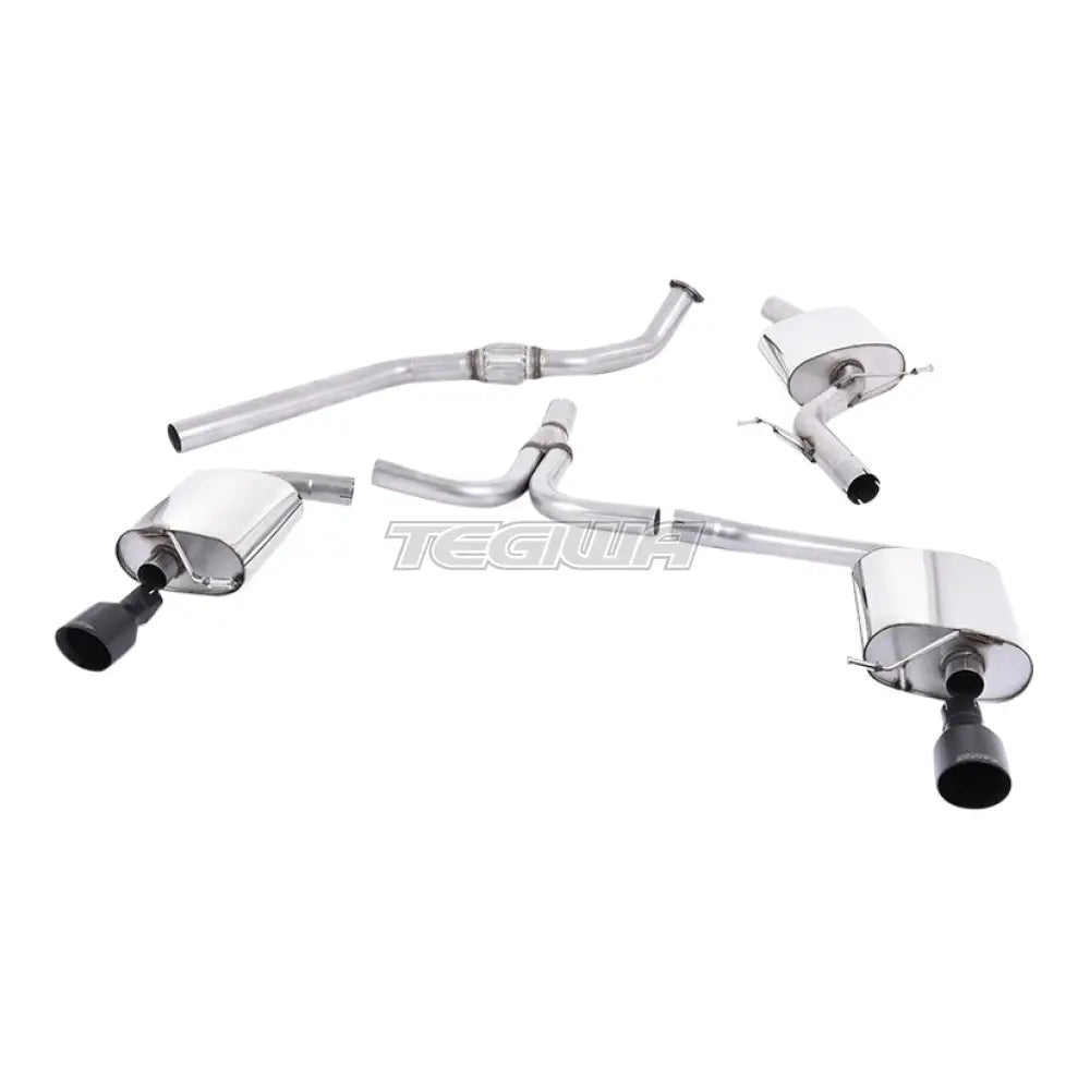 Milltek Audi A4 2.0 TFSI S line B8 (2WD and quattro Tiptronic-only) Saloon & Avant 2008-2011 Cat-back Exhaust