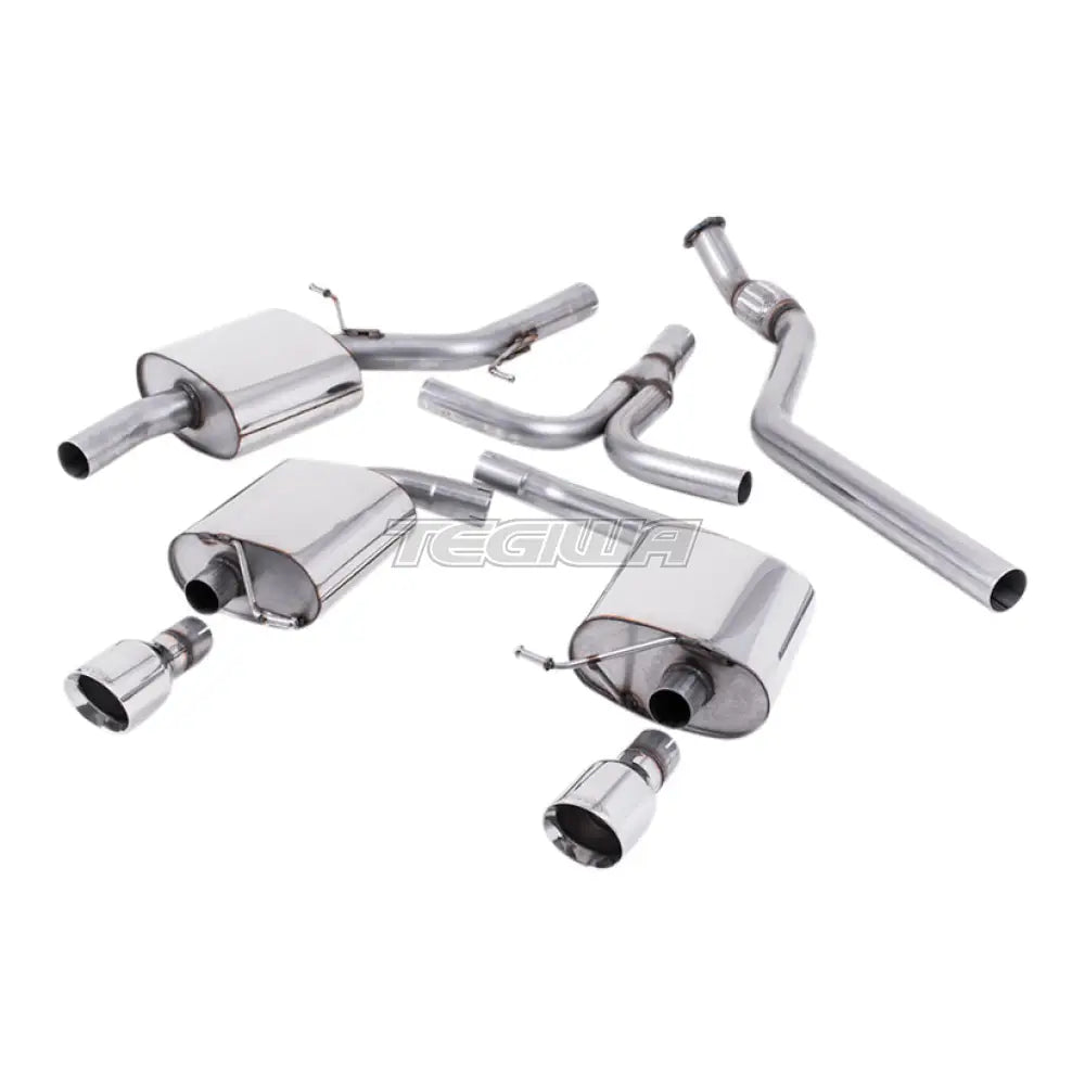 Milltek Audi A5 Cabriolet 2.0 TFSI 2WD and quattro (manual only) 2009-2012 Cat-back Exhaust