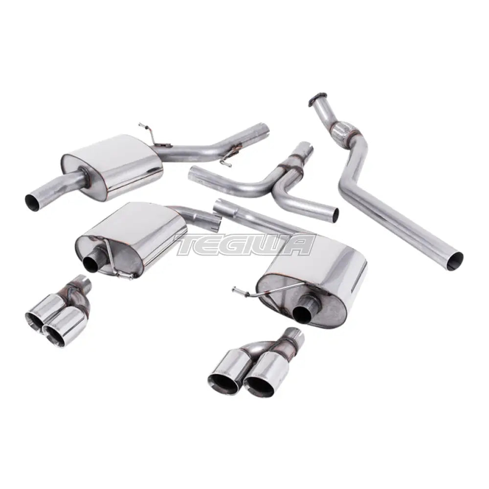 Milltek Audi A5 Coupe S line 2.0 TFSI 2WD and quattro (manual only) 2008-2012 Cat-back Exhaust