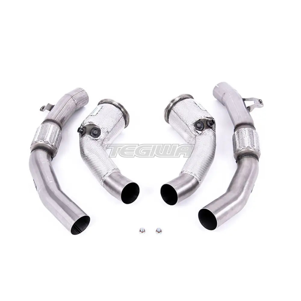 Milltek Audi RS6 C8 4.0 V8 bi-turbo (Non OPF/GPF Models - USA/ROW Models) 2020-2023 Large-bore Exhaust Downpipes and Cat Bypass Exhaust Pipes Exhaust - SSXAU907