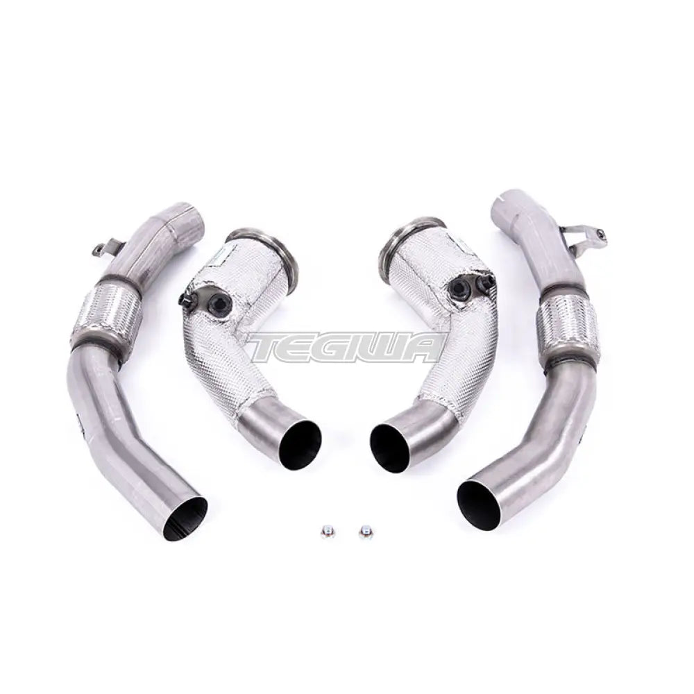 Milltek Audi RS6 C8 4.0 V8 bi-turbo (Non OPF/GPF Models - USA/ROW Models) 2020-2023 Large Bore Exhaust Downpipes and Hi-Flow Sports Cats Exhaust - SSXAU909