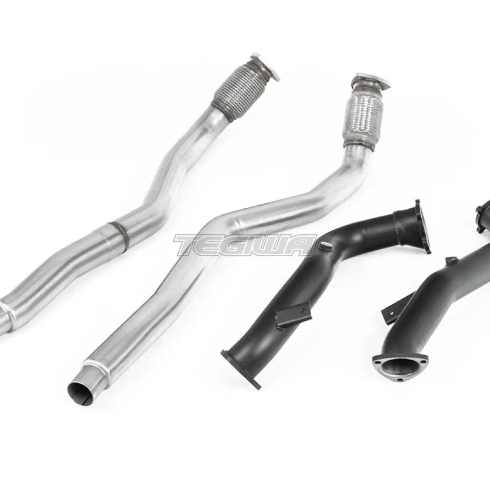 Milltek Audi RS7 C7 Sportback 4.0 V8 TFSI biturbo inc Performance Edition 2013-2018 Large-bore Exhaust Downpipes and Cat Bypass Exhaust Pipes Exhaust - OE Fitment