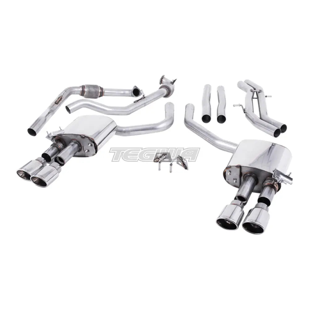 Milltek Audi S5 3.0 V6 Turbo Sportback B9 (Sport Diff Models Only & without Brace Bars) 2017-2023 Cat-back Exhaust