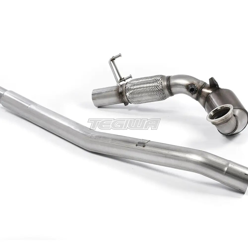 Milltek Volkswagen Golf Mk7 2.0TFSI Alltrack / Estate / Station Wagon / Combi 4-Motion 2016-2021 Large Bore Downpipe and Hi-Flow Sports Cat Exhaust - Fits with OE System - SSXVW350