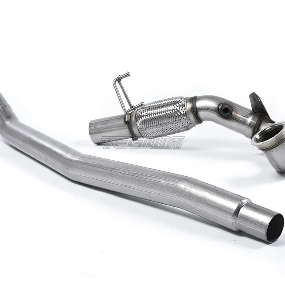 Milltek Volkswagen Jetta Mk7 (MQB) GLi 2.0T 2019-2023 Large-bore Downpipe and De-cat Exhaust - Fits with OE System - Clearance