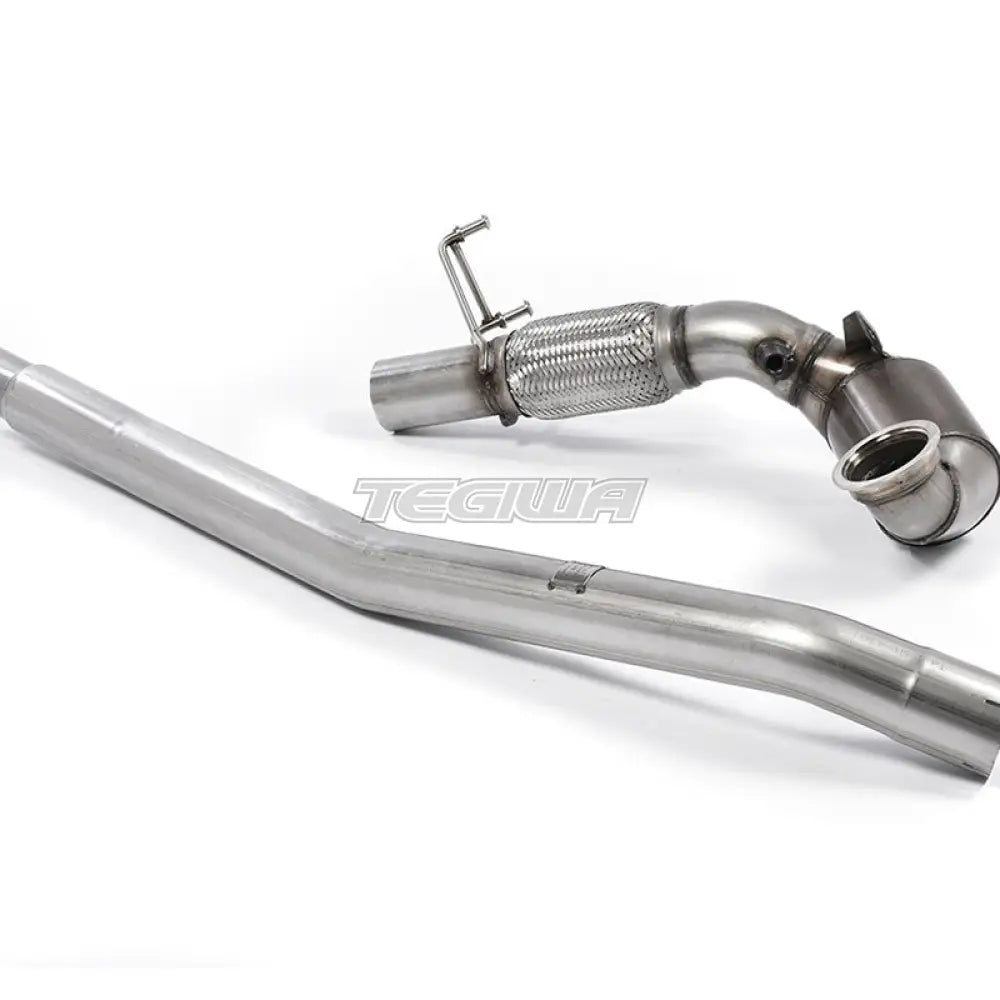 Milltek Volkswagen Jetta Mk7 (MQB) GLi 2.0T 2019-2023 Large Bore Downpipe and Hi-Flow Sports Cat Exhaust - 200 HJS Cat Fits with OE System