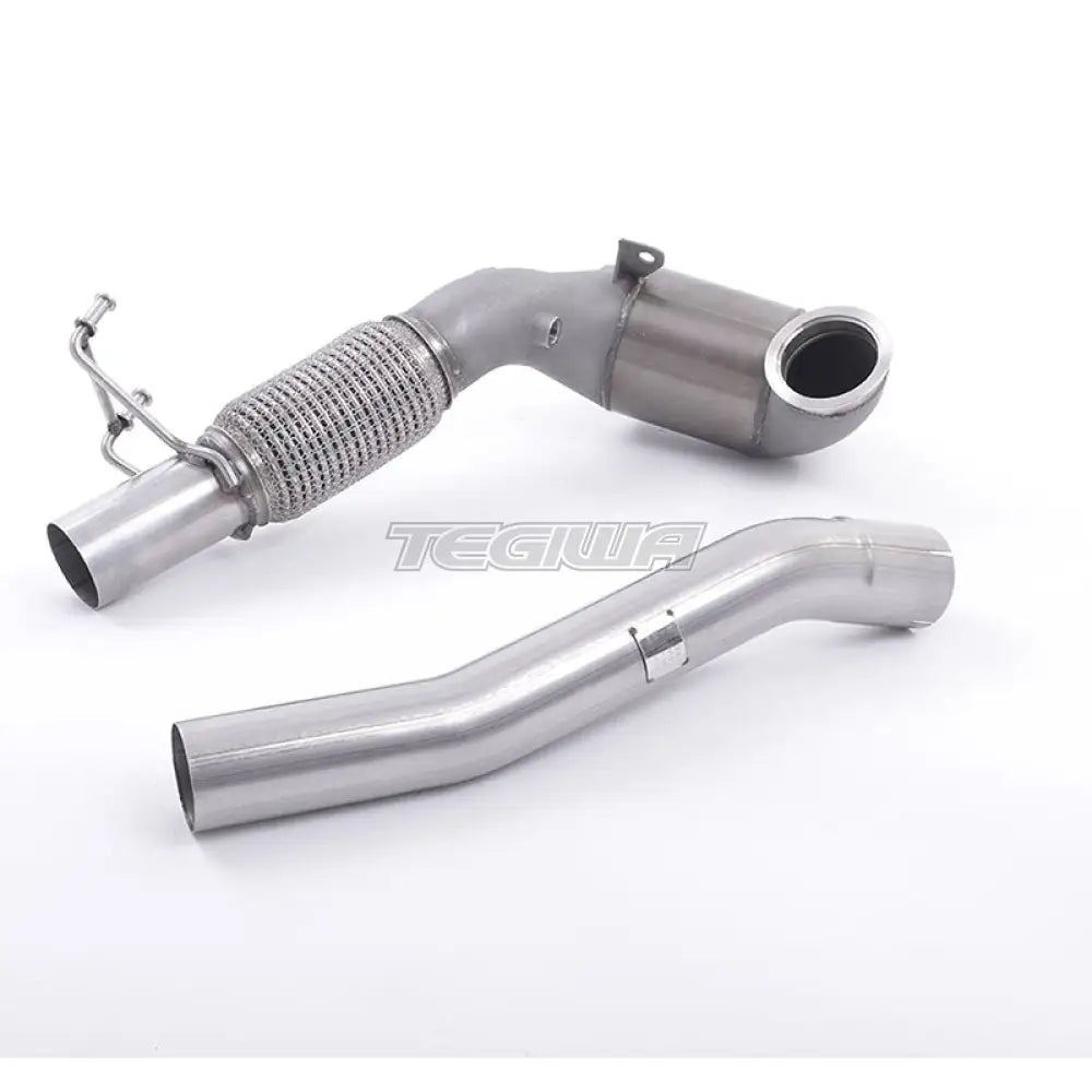 Milltek Volkswagen Jetta Mk7 (MQB) GLi 2.0T 2019-2023 Large Bore Downpipe and Hi-Flow Sports Cat Exhaust - 200 HJS Cat Fits with Milltek System