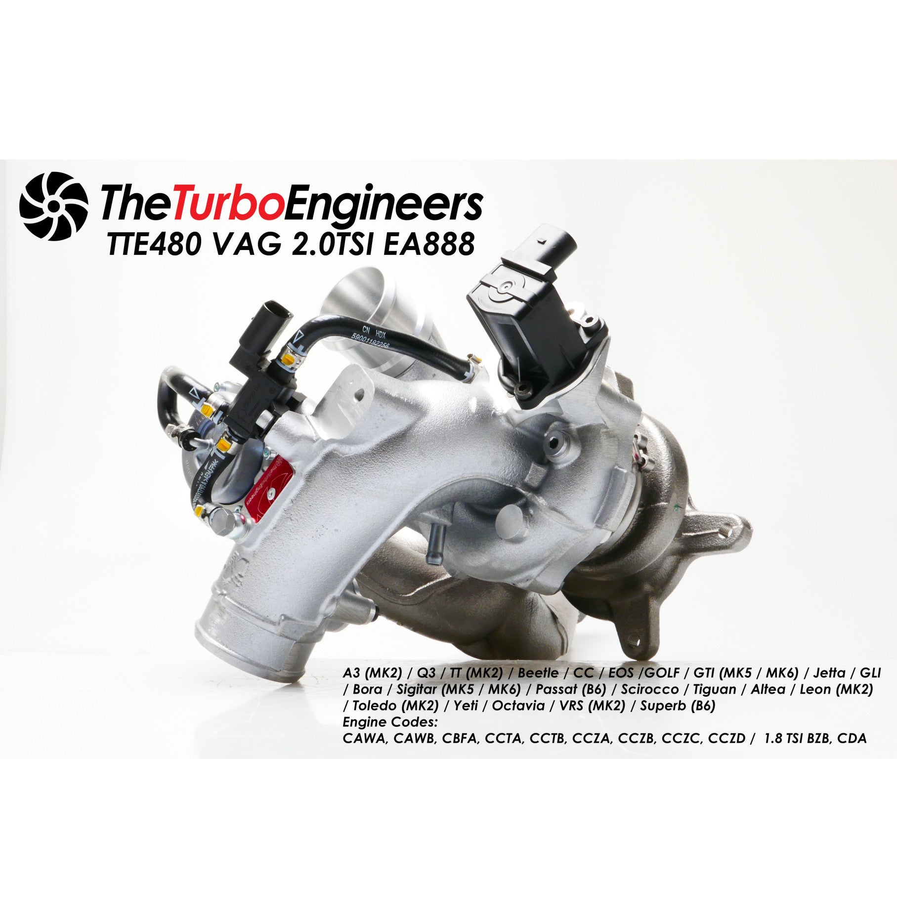 TTE VW 2.0T TSI Turbocharger Upgrade TTE480 EA888 Gen1 Golf GTI Leon FR Scirocoo