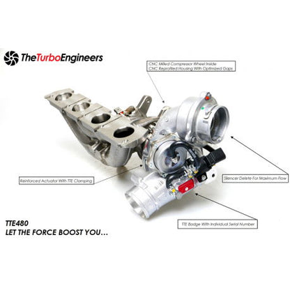 TTE VW/Audi 2.0T TFSI Turbocharger Upgrade TTE480+ EA113 A3, TT, Beetle & Golf