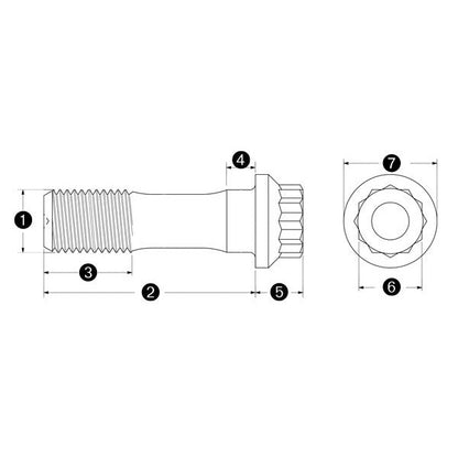 ARP Upgraded Custom Age 625+ 3/8″ 1.6UHL Connecting Rod Bolts Set of 16