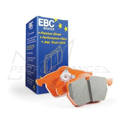 EBC Audi BMW Lamborghini Orangestuff Race Rear Brake Pads - Brembo Caliper Inc. 4S R8, F87 M2 Competition, LP560-4 Gallardo & LP640 Murcielago