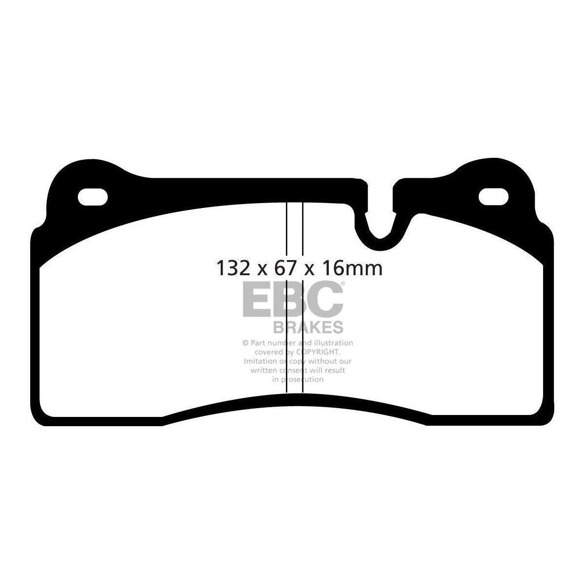 EBC Audi BMW Lamborghini Orangestuff Race Rear Brake Pads - Brembo Caliper Inc. 4S R8, F87 M2 Competition, LP560-4 Gallardo & LP640 Murcielago