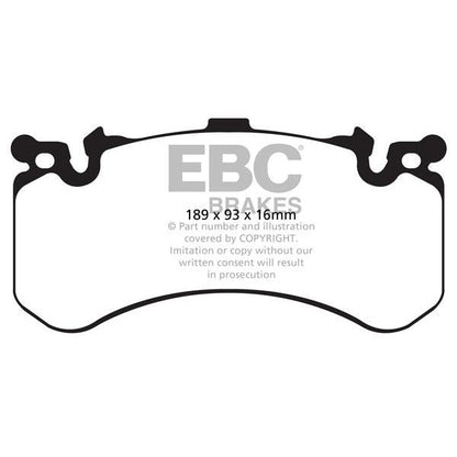 EBC Audi D4 C7 Orangestuff Race Front Brake Pads - Brembo Caliper A8, S6, S7 & RS7