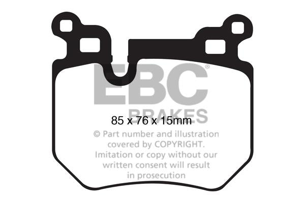 EBC BMW E82 E88 135i Orangestuff Race Rear Brake Pads