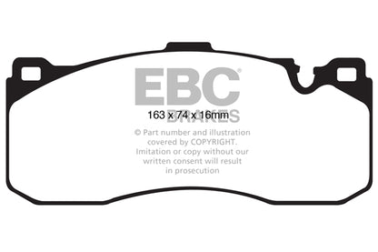 EBC BMW E82 Yellowstuff Street/Track Front Brake disc & pads 135i