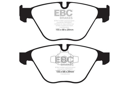 EBC BMW E90 E91 E84 E89 Bluestuff NDX Trackday Front Brake Pads - ATE Caliper Inc. 318i, 320i, X1 & Z4