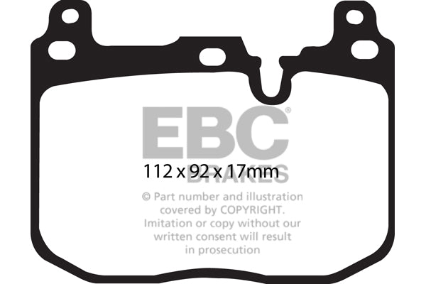 EBC BMW F20 F30 F32 F80 RP-1 Front Brake Pads Inc. M135i, M235i, M3 & M4