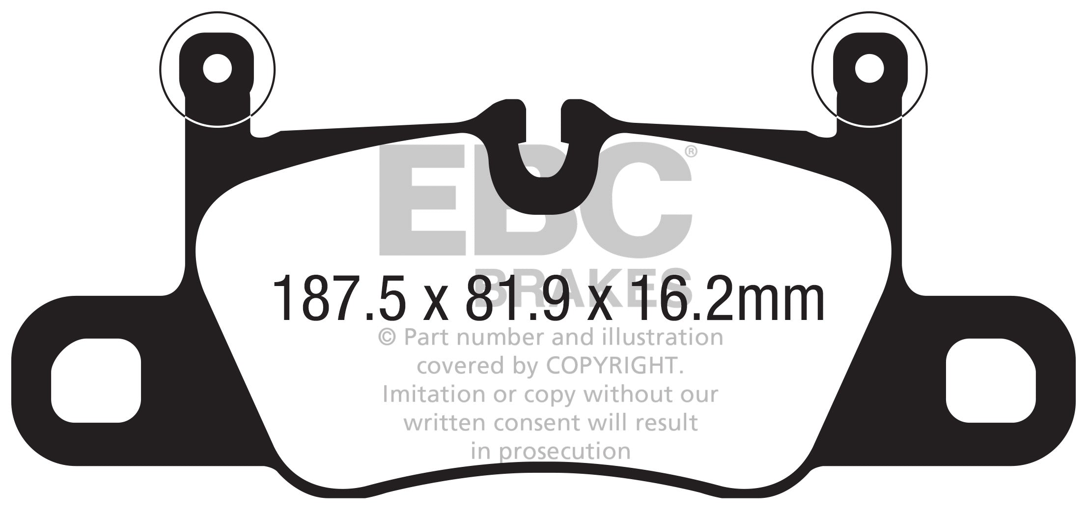 EBC Porsche 991 992 E3 Yellowstuff Street and Track Rear Brake Pads - Brembo Caliper Inc. 911 Carrera 4 GTS, 911 Carrera 4, 911 Carrera 4S & Cayenne