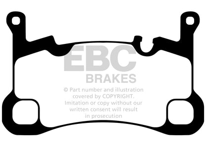 EBC Porsche E3 Cayenne Bluestuff NDX Trackday Brake Pads - Brembo Caliper