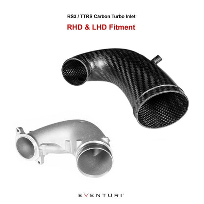 Eventuri Audi RS3 Gen 2 8V.5 8Y RS3 & 8S TTRS Carbon Turbo Inlet for Carbon Intake Without FLANGE